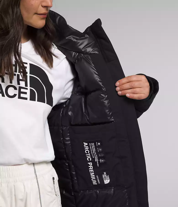 tnf noir femmes The North Face parka arctique premium 62XR1315