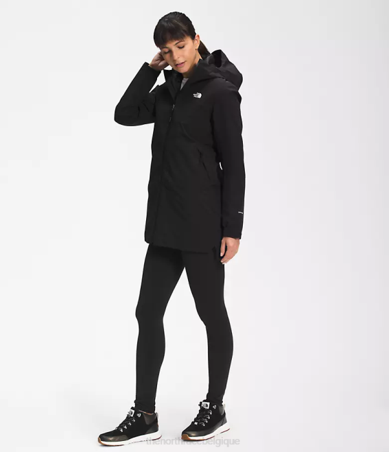 tnf noir femmes The North Face parka thermoball éco triclimatique 62XR373