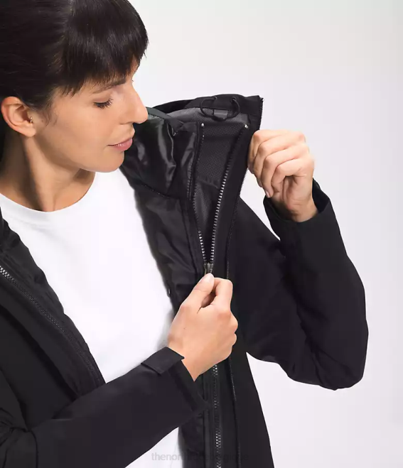 tnf noir femmes The North Face parka thermoball éco triclimatique 62XR373
