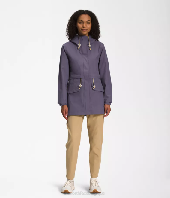 ardoise lunaire femmes The North Face veste de pluie utilitaire m66 62XR1285