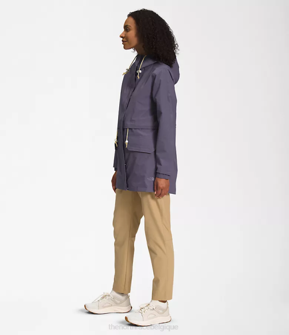 ardoise lunaire femmes The North Face veste de pluie utilitaire m66 62XR1285