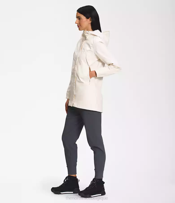 gardénia blanc femmes The North Face parka antora 62XR47