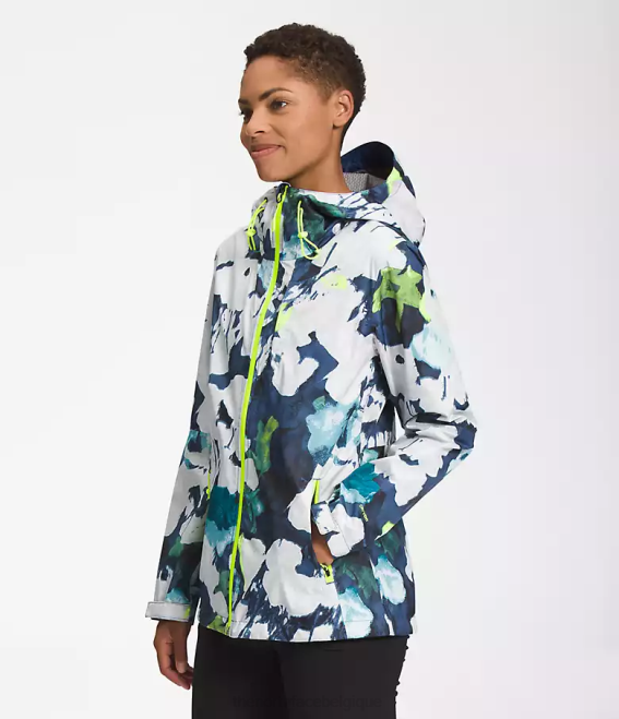 imprimé floral abstrait marine smmt femmes The North Face veste alta vista 62XR328