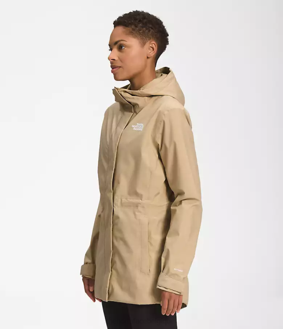pierre kaki femmes The North Face veste de pluie city Breeze 62XR1228