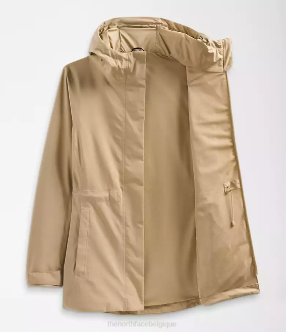 pierre kaki femmes The North Face veste de pluie city Breeze 62XR1228