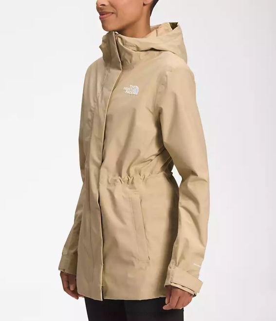 pierre kaki femmes The North Face veste de pluie city Breeze 62XR1228