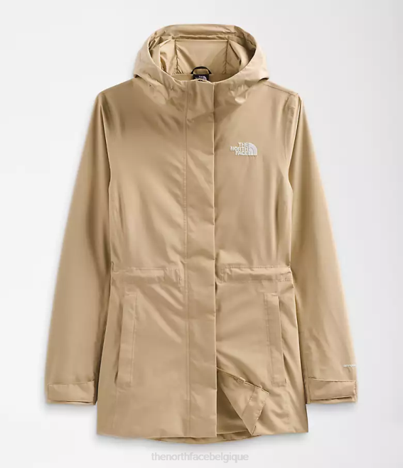 pierre kaki femmes The North Face veste de pluie city Breeze 62XR1228