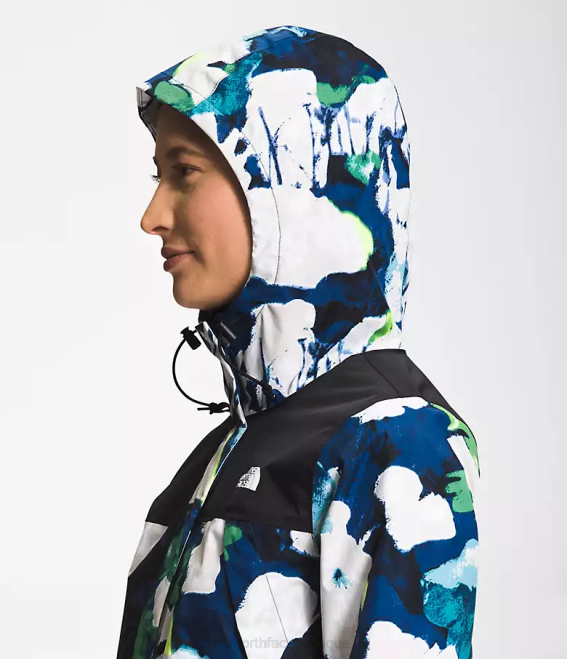 tnf noir/summt marine imprimé floral abstrait femmes The North Face veste Antora 62XR1278