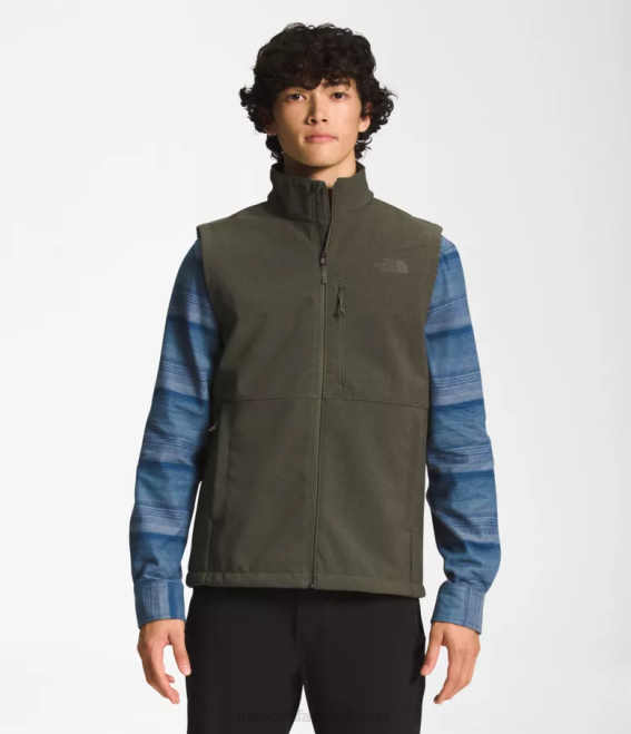 nouveau vert taupe chiné foncé Hommes The North Face gilet bionique apex 62XR201