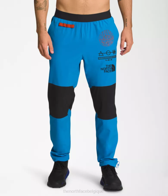 bleu super sonic/noir tnf Hommes The North Face pantalon de jogging trailwear okt 62XR217