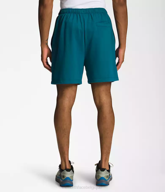 corail bleu Hommes The North Face short en molleton à logo simple 62XR362