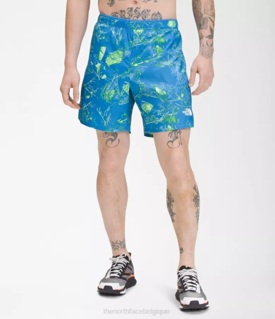 impression super sonique du fond de la vallée bleue Hommes The North Face short de course illimité 62XR958