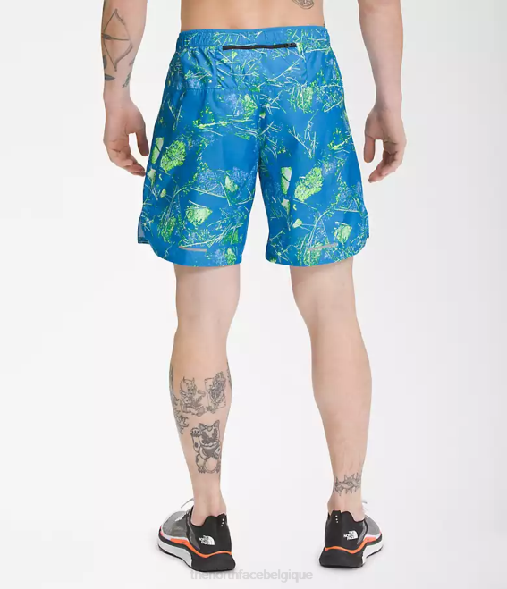 impression super sonique du fond de la vallée bleue Hommes The North Face short de course illimité 62XR958