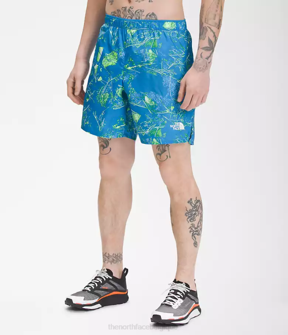 impression super sonique du fond de la vallée bleue Hommes The North Face short de course illimité 62XR958