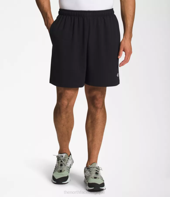 tnf noir Hommes The North Face short en molleton à logo simple 62XR361