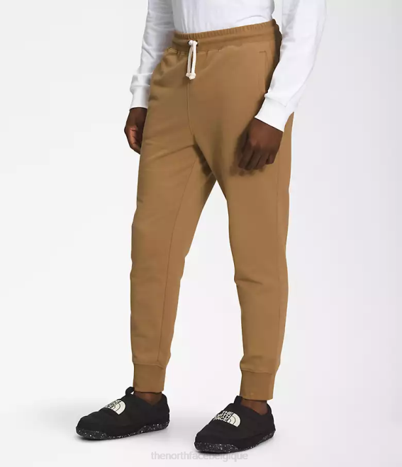 marron utilitaire Hommes The North Face pantalon de jogging à écusson Heritage 62XR308