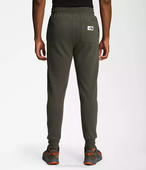 nouveau vert taupe Hommes The North Face pantalon de jogging à écusson Heritage 62XR309