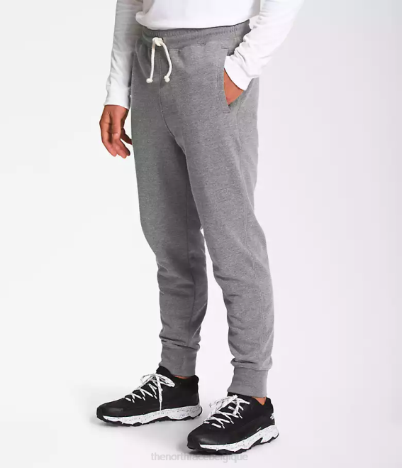 tnf gris moyen chiné Hommes The North Face pantalon de jogging à écusson Heritage 62XR307