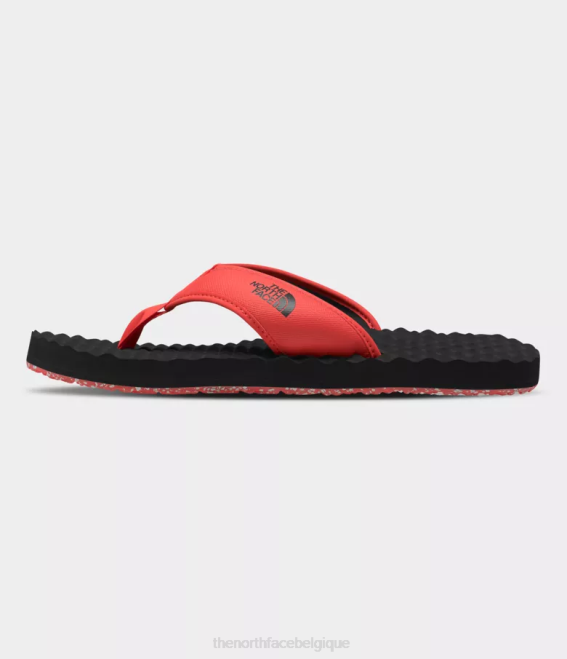 tnf noir/orange rétro Hommes The North Face tongs du camp de base ii 62XR498