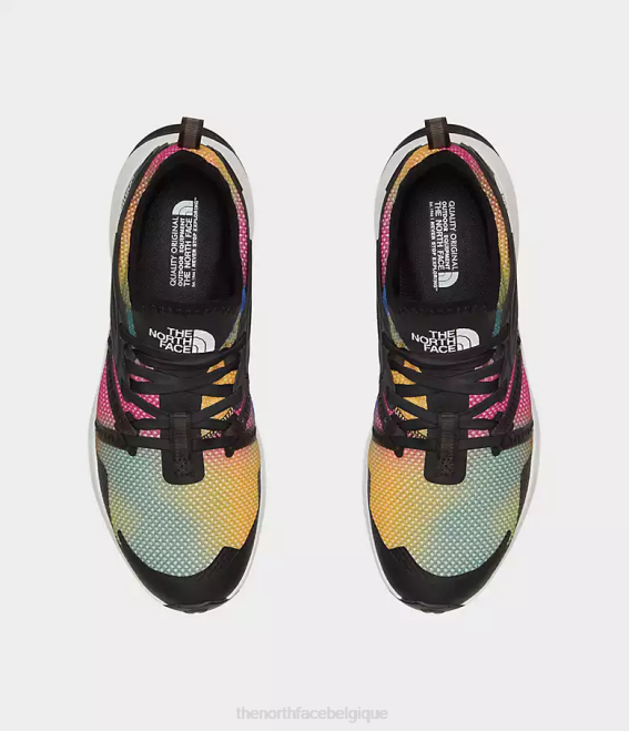 fierté super sonic imprimé bleu/noir tnf Hommes The North Face chaussures oeil de bœuf 62XR1078
