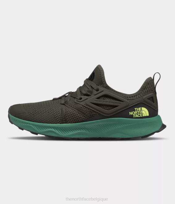 nouveau vert taupe/vert herbe foncé Hommes The North Face chaussures oeil de bœuf 62XR1079 - Cliquez sur l'image pour la fermer