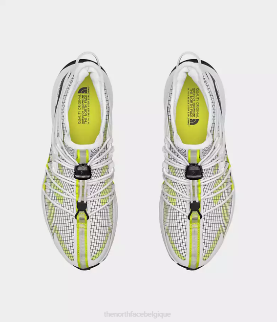 tnf blanc/led jaune Hommes The North Face chaussures techniques oxeye 62XR661