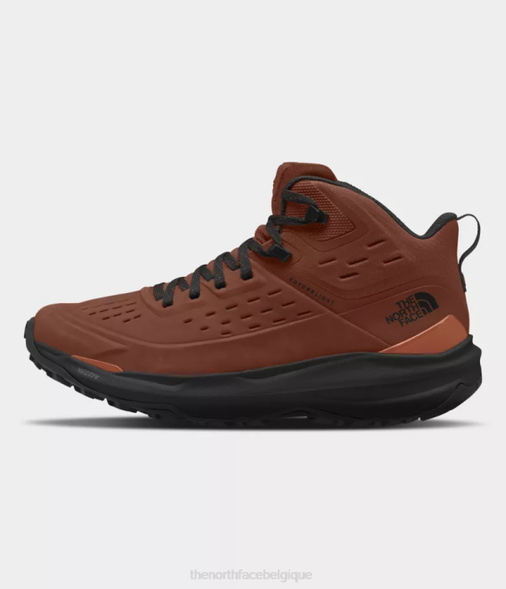 brun brandy/noir tnf Hommes The North Face vectiv - exploris 2 - bottes mi-hautes en cuir Futurelight 62XR610