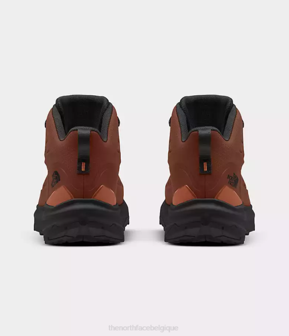 brun brandy/noir tnf Hommes The North Face vectiv - exploris 2 - bottes mi-hautes en cuir Futurelight 62XR610