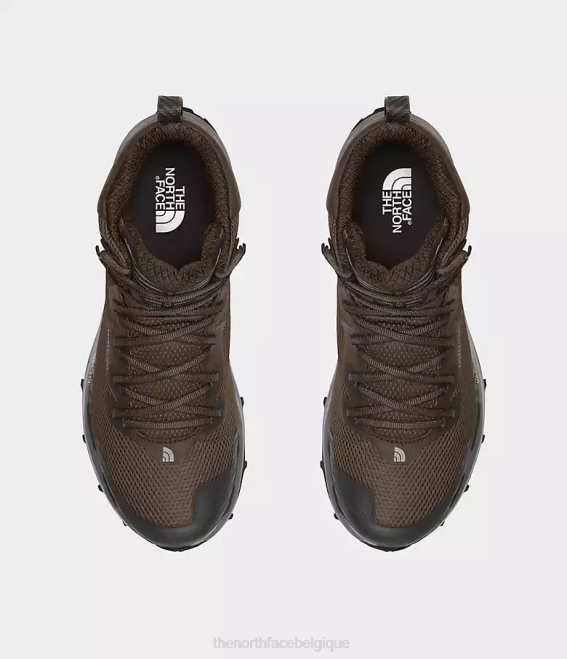 demitasse marron/tnf noir Hommes The North Face bottes vectiv fastpack mi-futurlight 62XR716