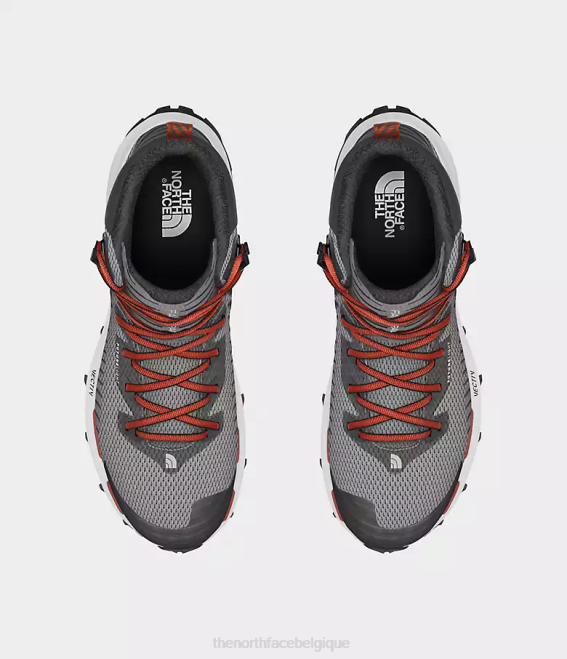 gris mélangé/gris asphalte Hommes The North Face bottes vectiv fastpack mi-futurlight 62XR719