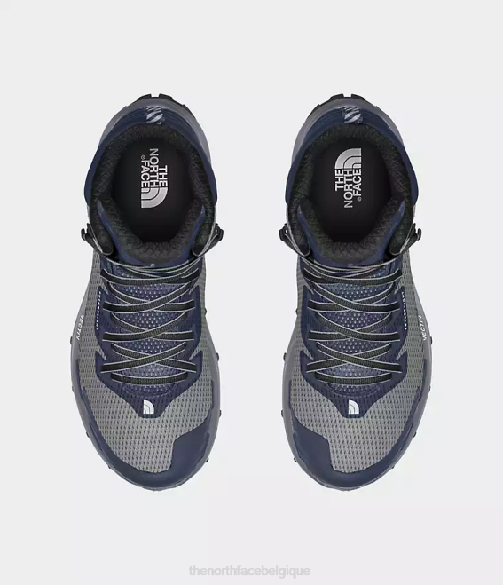 gris mélangé/marine sommet Hommes The North Face bottes vectiv fastpack mi-futurlight 62XR717