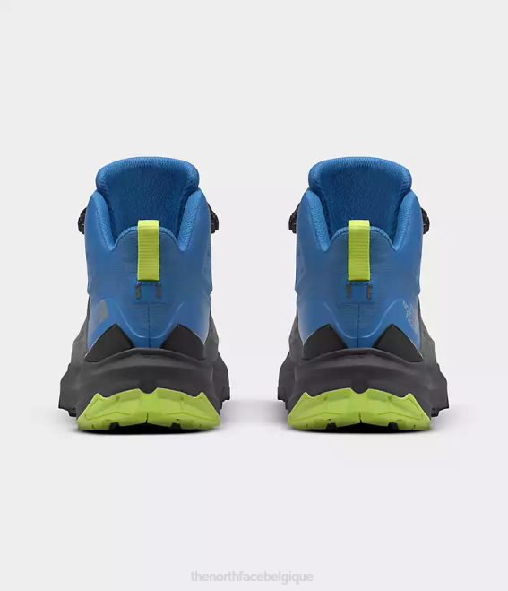 gris vanadis/bleu super sonic Hommes The North Face vectiv - exploris 2 - bottes mi-hautes en cuir Futurelight 62XR611