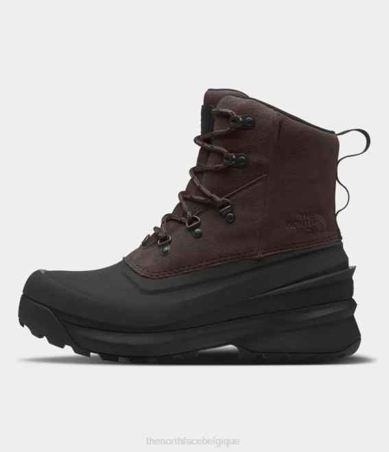 marron café/noir tnf Hommes The North Face bottes imperméables à dentelle chilkat v 62XR612