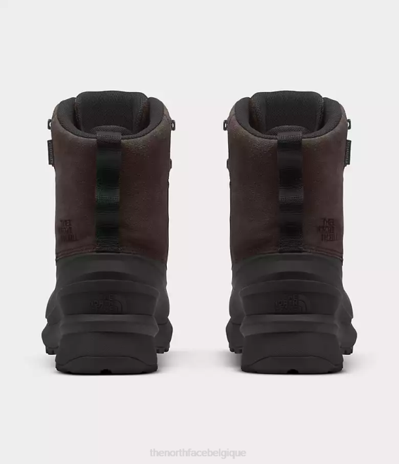 marron café/noir tnf Hommes The North Face bottes imperméables à dentelle chilkat v 62XR612