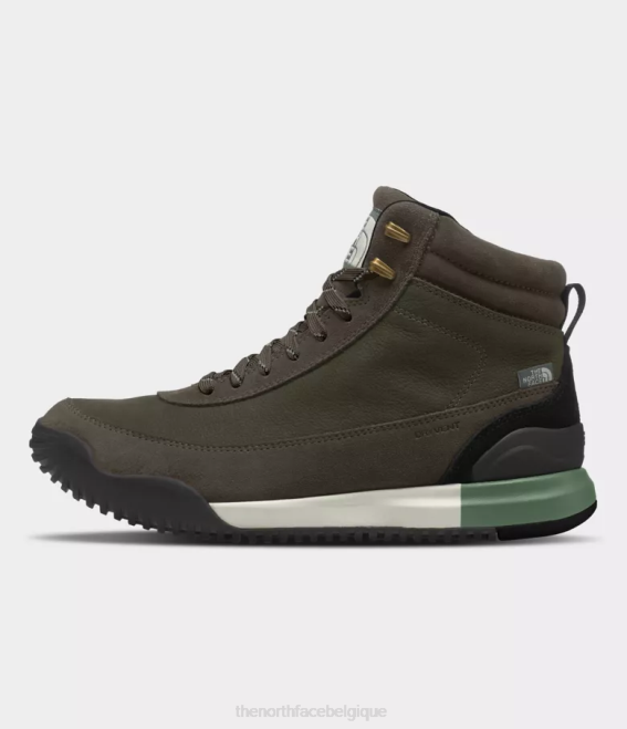 marron café/noir tnf Hommes The North Face bottes imperméables en cuir back-to-berkeley iii 62XR39