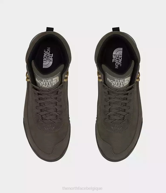 marron café/noir tnf Hommes The North Face bottes imperméables en cuir back-to-berkeley iii 62XR39