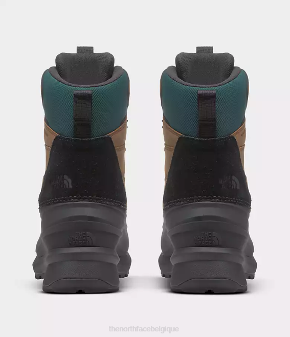 marron grillé/noir tnf Hommes The North Face bottes imperméables chilkat v 400 62XR1267