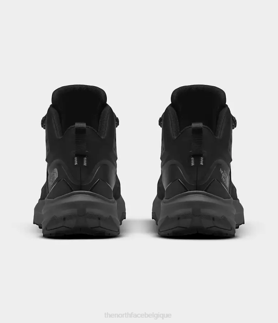 noir tnf/gris vanadis Hommes The North Face vectiv - exploris 2 - bottes mi-hautes en cuir Futurelight 62XR609