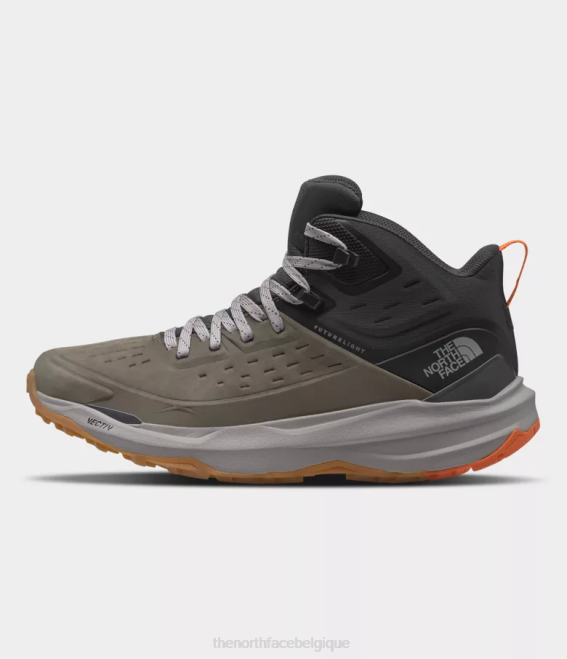 nouveau vert taupe/gris asphalte Hommes The North Face vectiv - exploris 2 - bottes mi-hautes en cuir Futurelight 62XR608