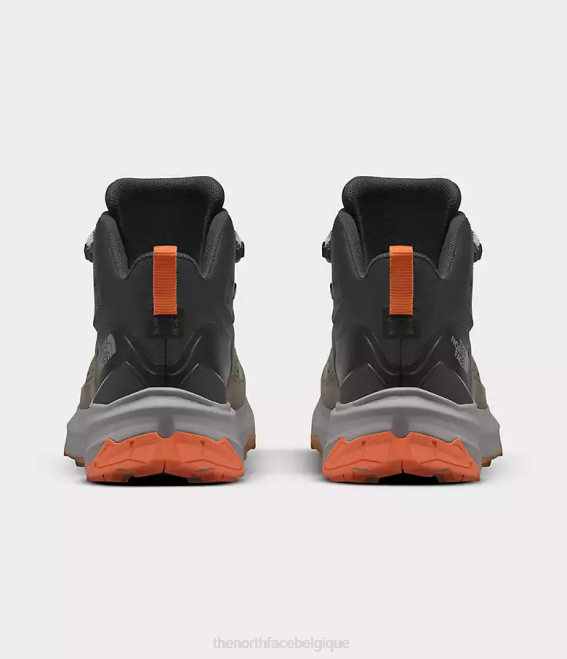nouveau vert taupe/gris asphalte Hommes The North Face vectiv - exploris 2 - bottes mi-hautes en cuir Futurelight 62XR608
