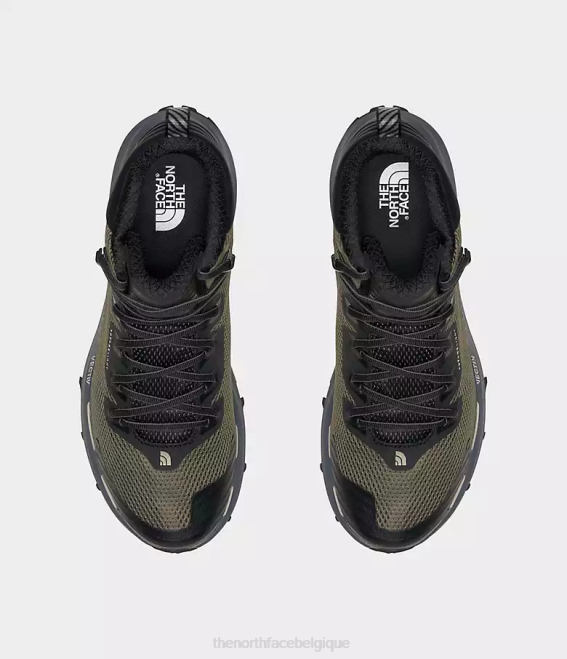 olive militaire/noir tnf Hommes The North Face bottes vectiv fastpack mi-futurlight 62XR715
