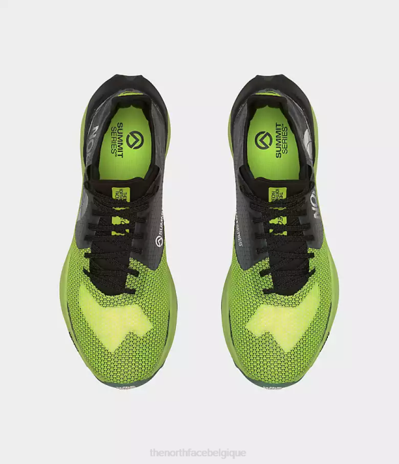 led jaune/tnf noir Hommes The North Face chaussures Summit Series Vectiv Sky 62XR837