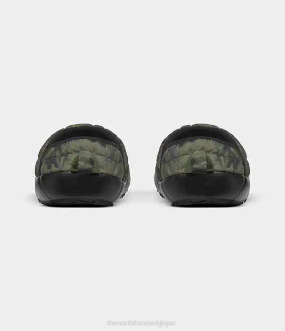 imprimé camouflage de broussailles de thym/thym Hommes The North Face mules de traction thermoball v 62XR1127