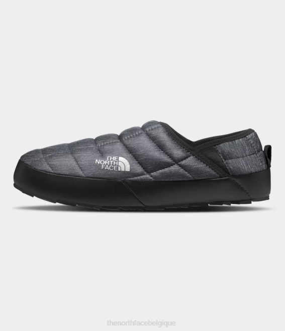 imprimé chiné gris fantôme/noir tnf Hommes The North Face mules de traction thermoball v 62XR1128