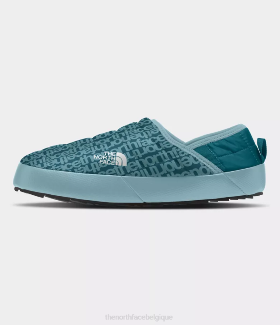 imprimé tnf corail bleu/corail bleu Hommes The North Face mules de traction thermoball v 62XR1136
