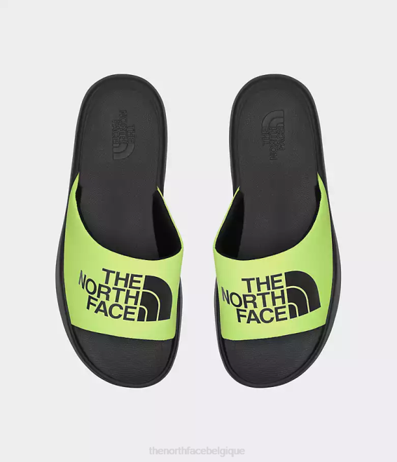 led jaune/tnf noir Hommes The North Face diapositives du triarque 62XR963