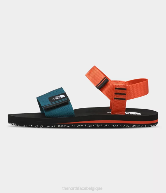 tnf noir/orange rétro Hommes The North Face sandales Skeena 62XR713
