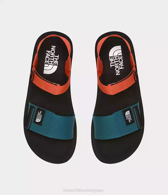 tnf noir/orange rétro Hommes The North Face sandales Skeena 62XR713