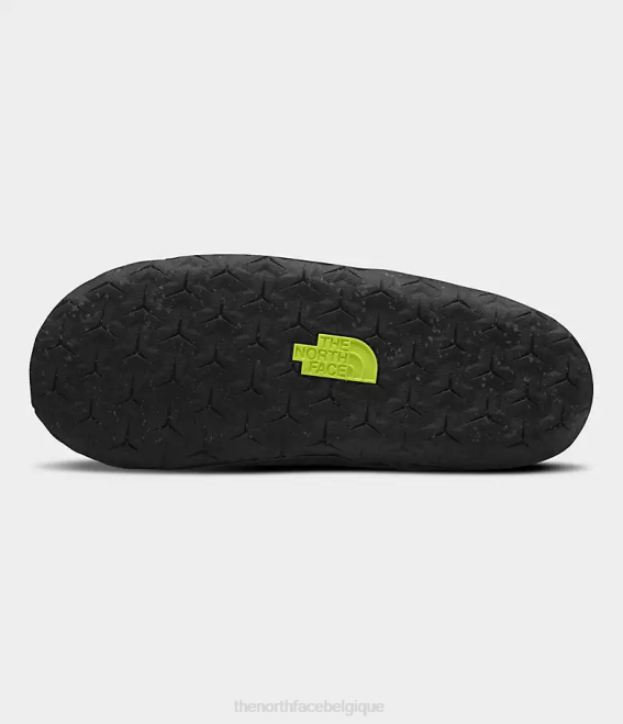 imprimé camouflage pointillé olive militaire/jaune LED Hommes The North Face mules nuptse 62XR558