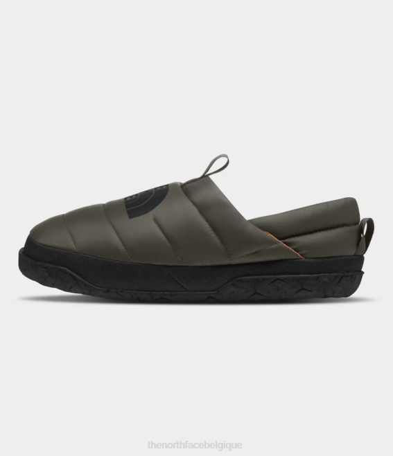 nouveau vert taupe/noir tnf Hommes The North Face mules nuptse 62XR556